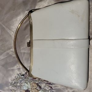 1950s Small leather vintage handbag